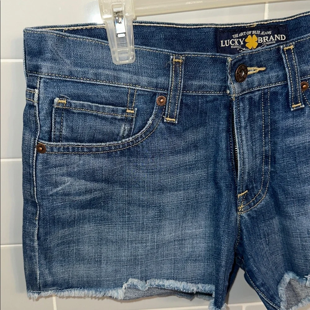 Lucky Brand The Cut Off Jean Shorts - Picture 3 of 14